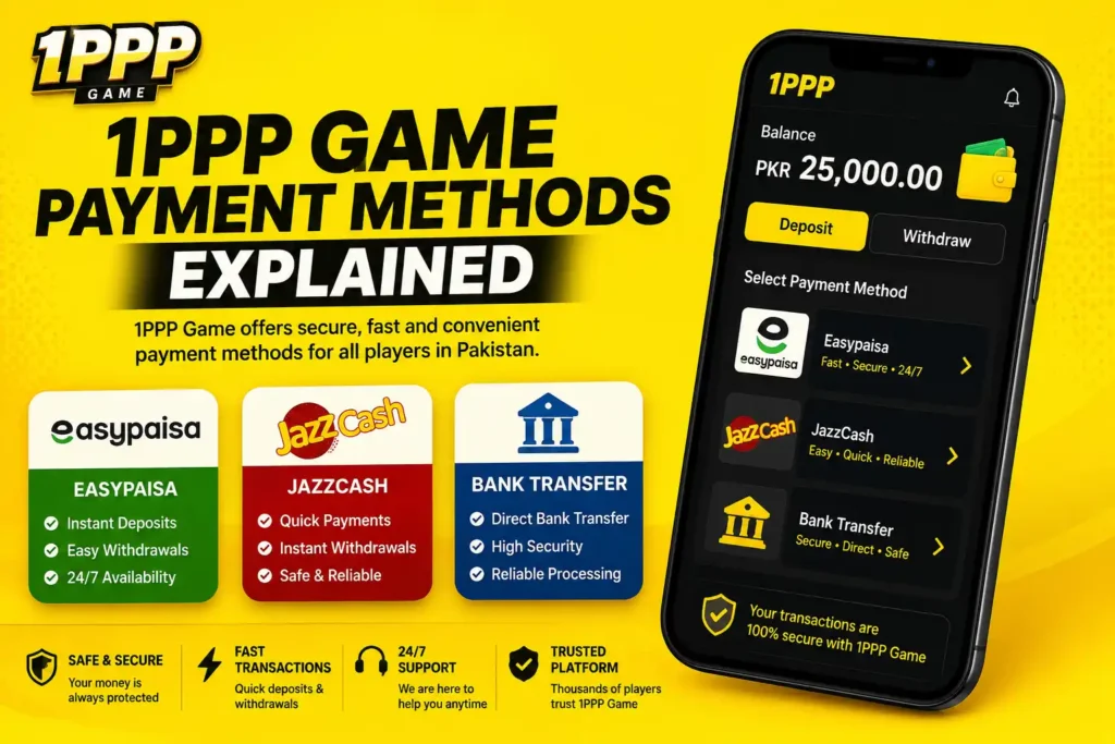 1PPP Game Payment Methods 