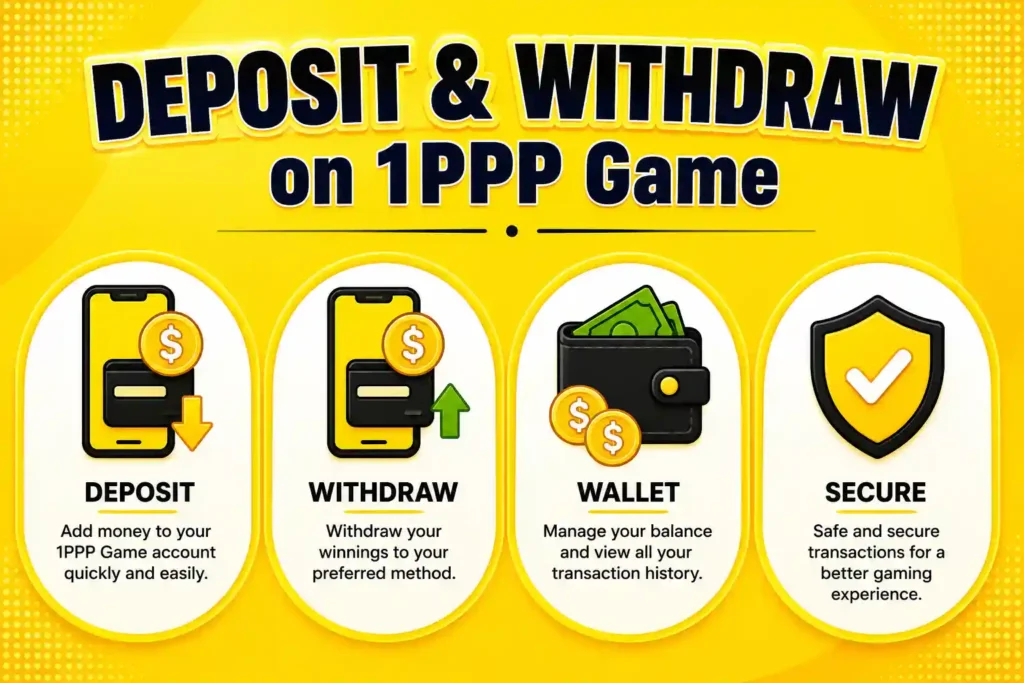 Deposit and Withdraw on 1PPP Game